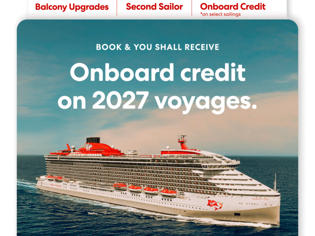 Virgin Voyages $400 Onboard Credit on 2027 Voyages