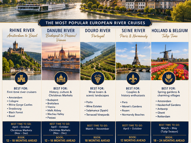 Europe's Most Popular River Cruises: When to Book and Which Itinerary Is