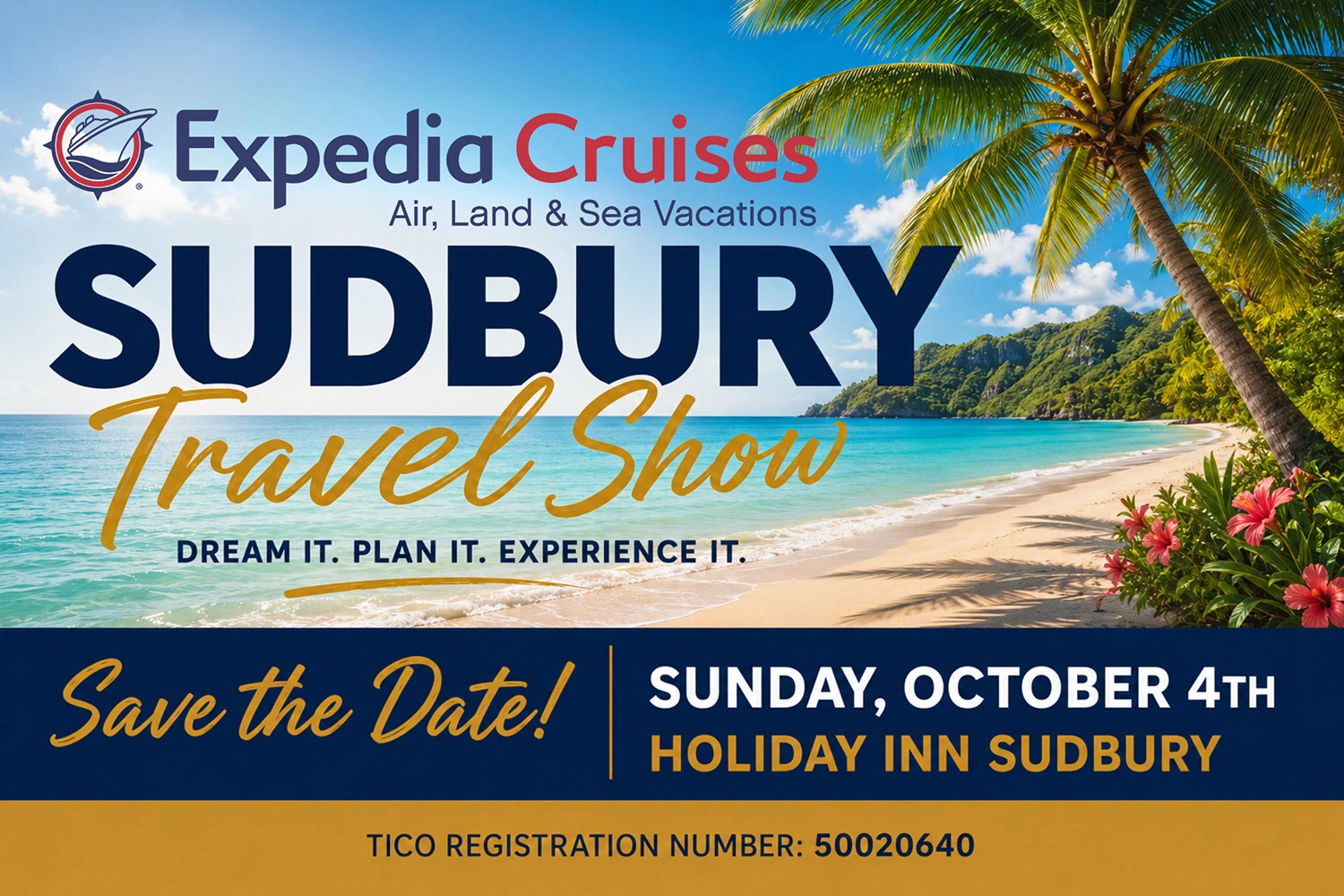 Sudbury Travel Show, October 4th, 2026