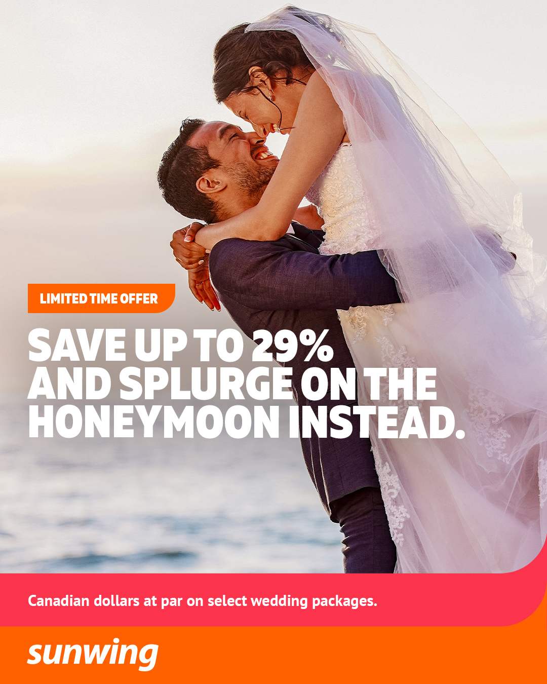 Sunwing True Canadian Love Wedding Promotion