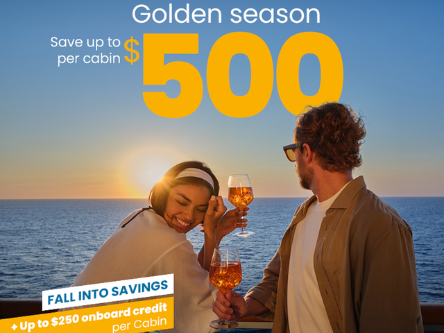 Costa Cruises 🌄 Fall into savings with up to $500 off