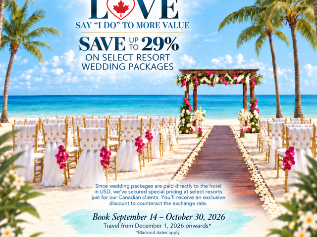 Celebrate Love in Paradise with Sunwing Weddings