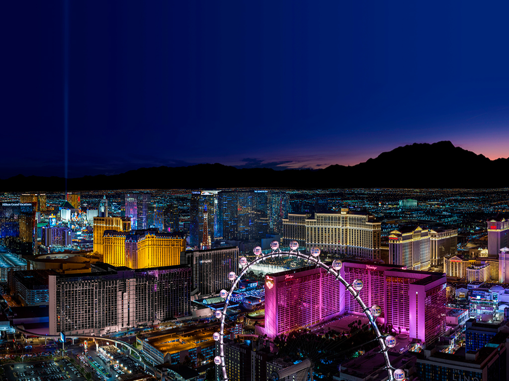 Las Vegas Strip View with High Roller