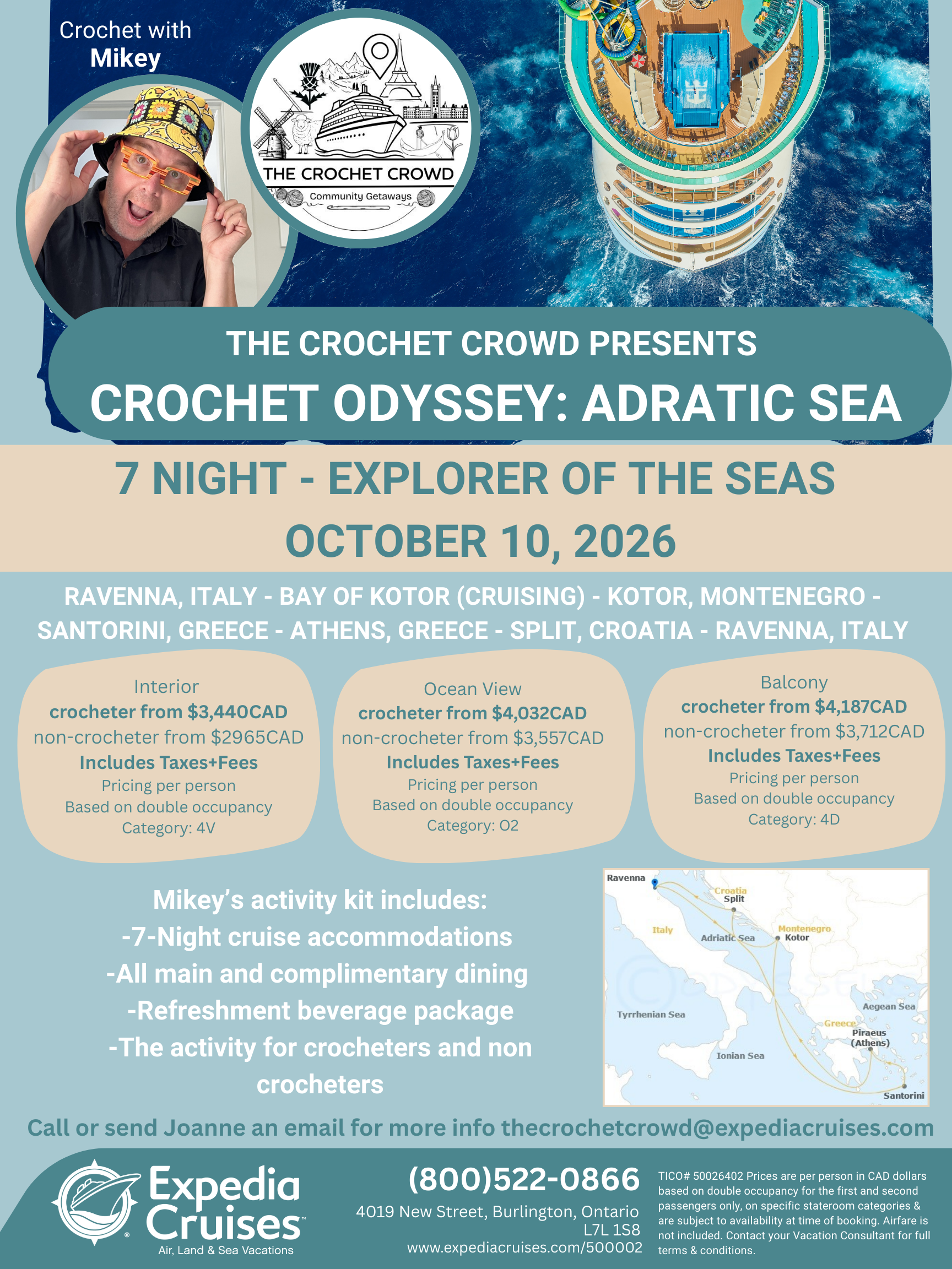 The Crochet Crowd presents, Crochet Odyssey: Adriatic Sea
