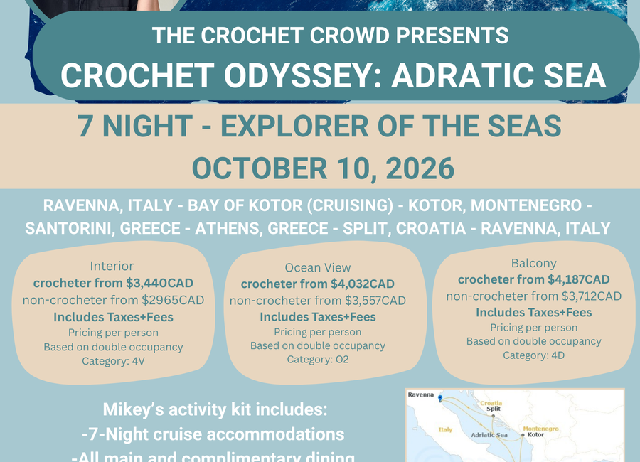 The Crochet Crowd presents, Crochet Odyssey: Adriatic Sea
