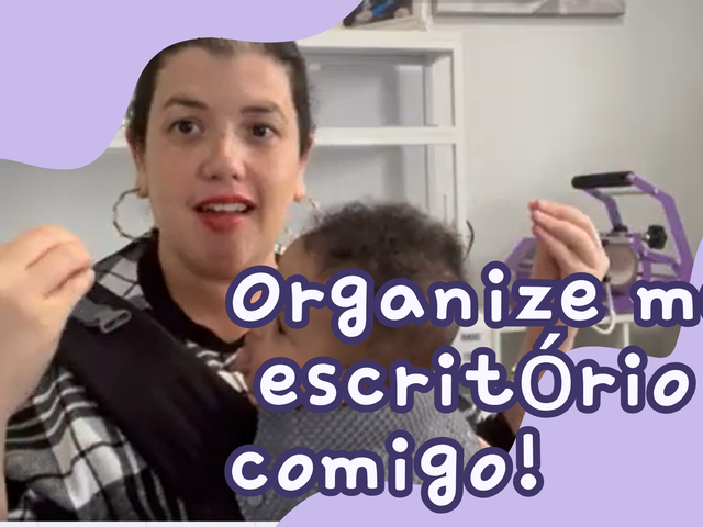 Novo vídeo no ar: A organização do meu escritório / sala de jantar!