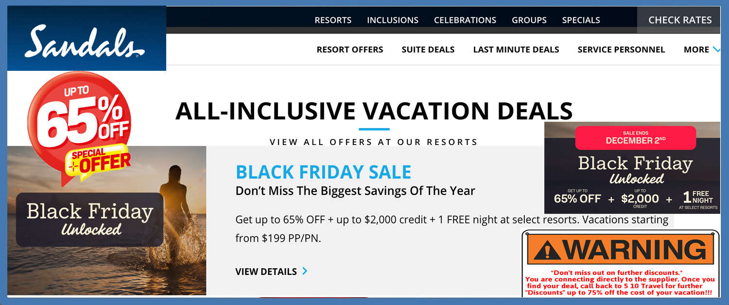 Sandals Black Friday