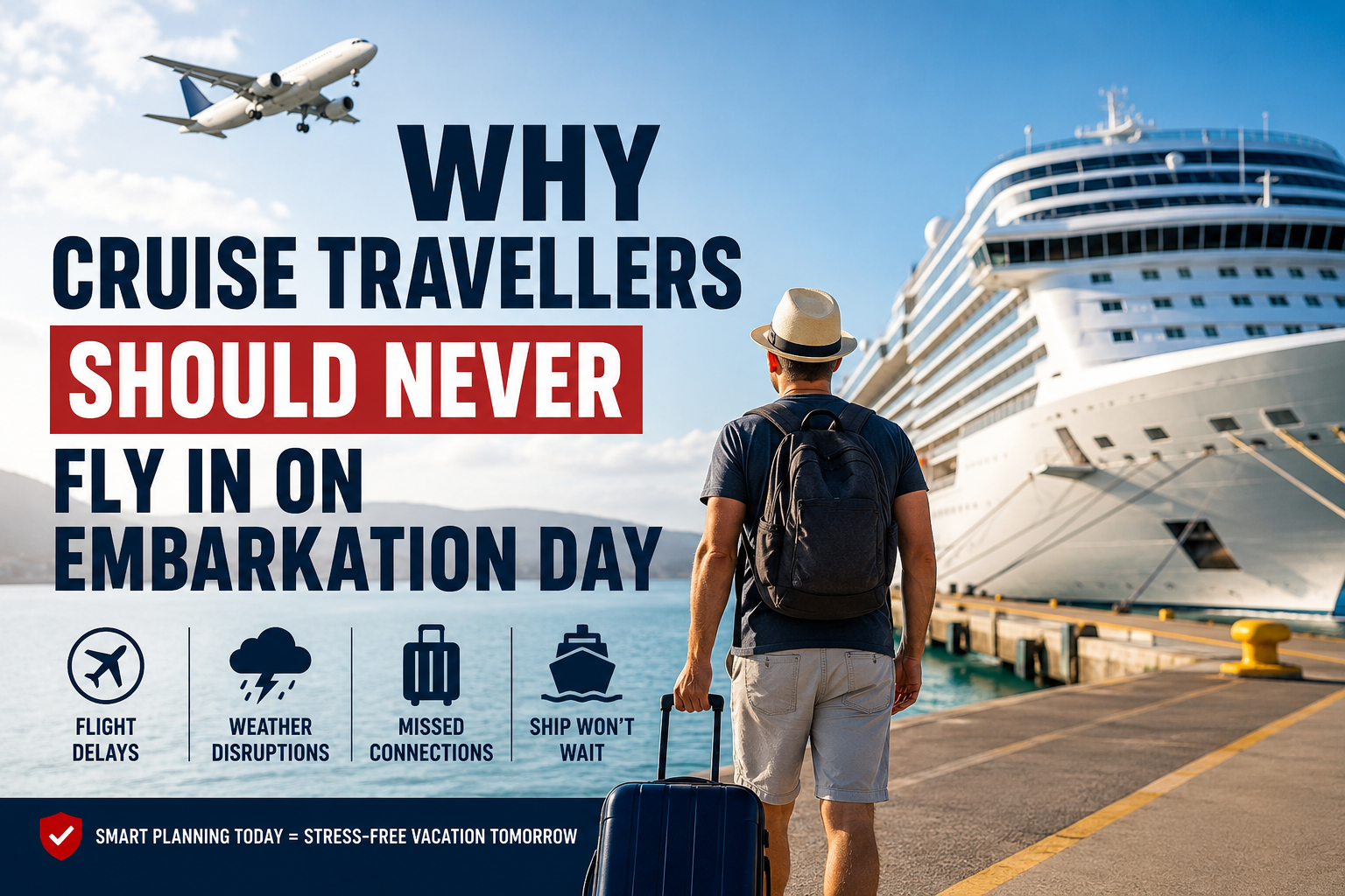 Why I Never Recommend Flying To Your Cruise On Embarkation Day