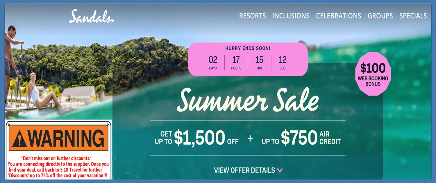 Sandals Summer Sale