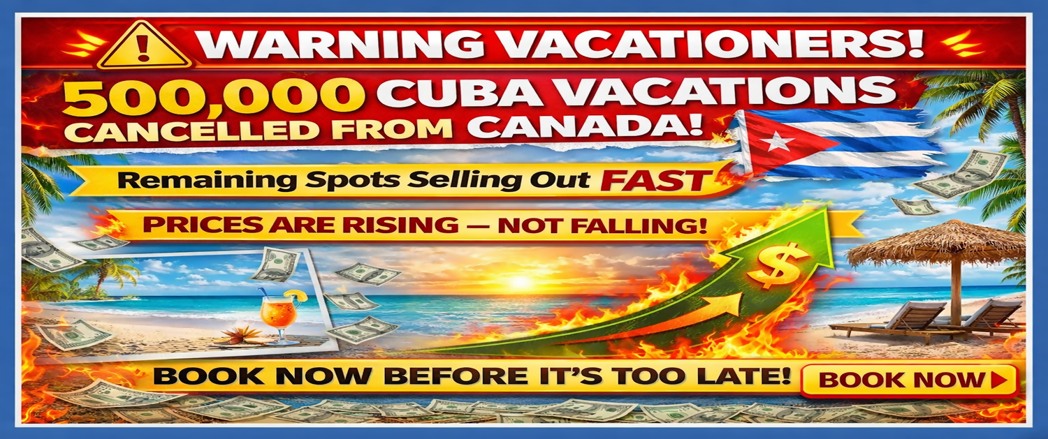 500,000 vacations cancelled to Cuba