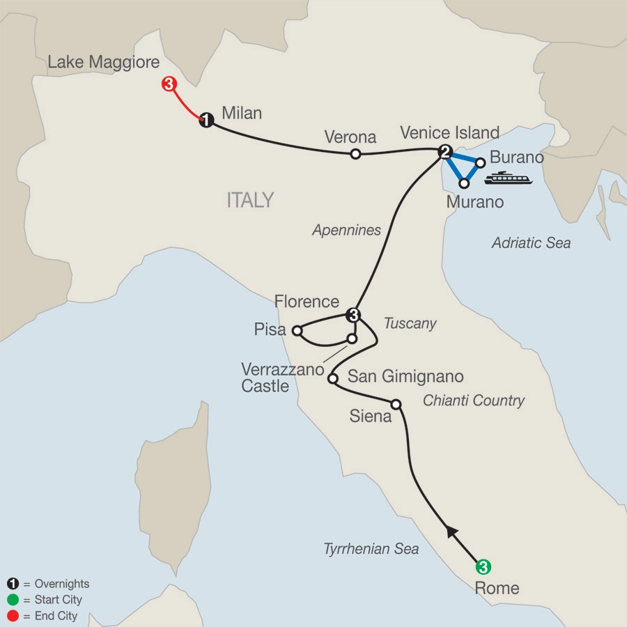 Italian Highlights with Lake Maggiore