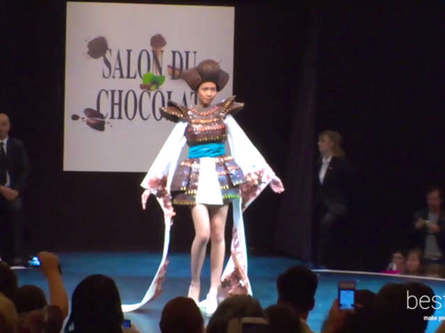 Forget Chocolate Bunnies. Check out this Video of Chocolate Dresses in a Paris Fashion Show