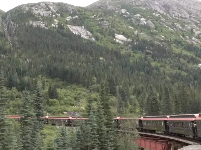 Scenic Train From Alaska to Canada's Yukon