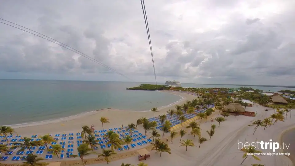 Video: Zipline Over the Ocean On This Cruise Line Private Island