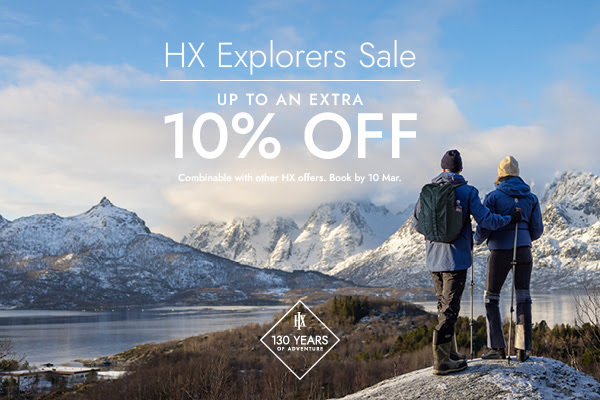 The HX Explorers 10% off Sale is here