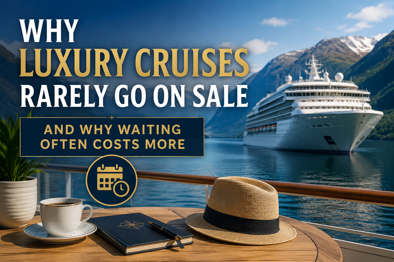 Why Luxury Cruises Rarely Go On Sale (And Why Waiting Often Costs More)