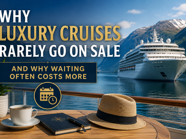 Why Luxury Cruises Rarely Go On Sale (And Why Waiting Often Costs More)
