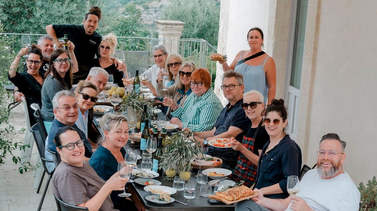 Laura Harris Sicily, Italy Art Retreat with hosts Chef Alessandro & Polina