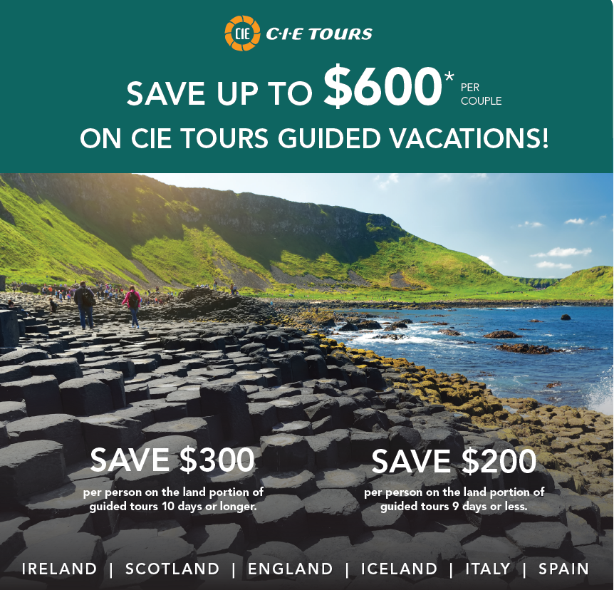 Your 2026 Escape with CIE Tours—Now with Exclusive Savings