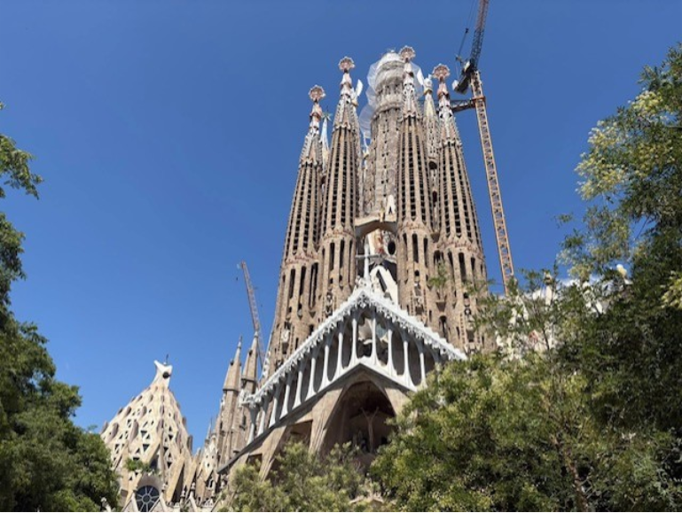 Sagrada Familia, basilica designed by Antoni Gaudi