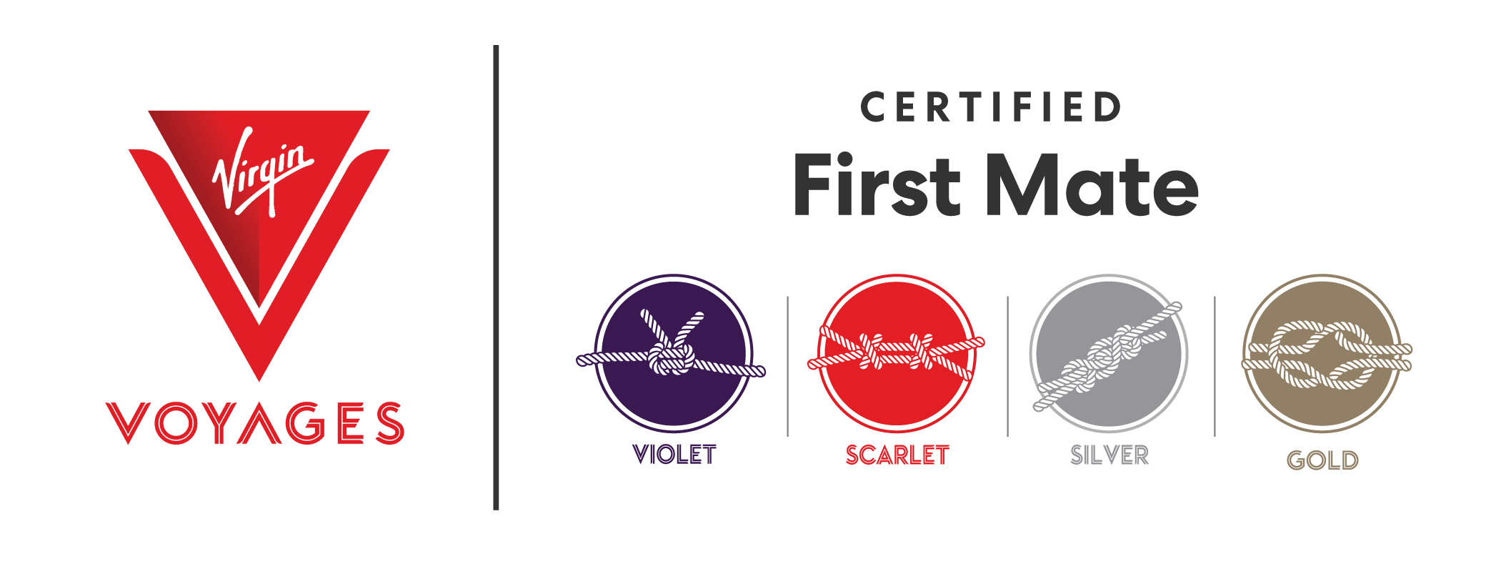 Virgin Voyages First Mate Gold Tier Stamp