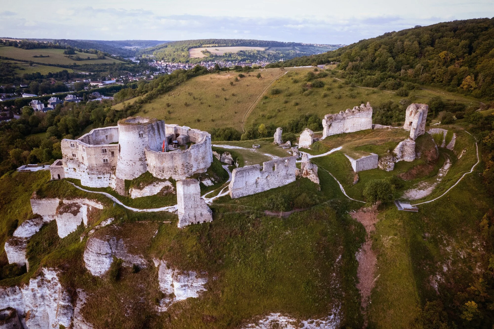 Château Gaillard and clifftop views