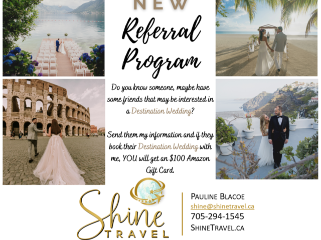 Destination Wedding Referral Program