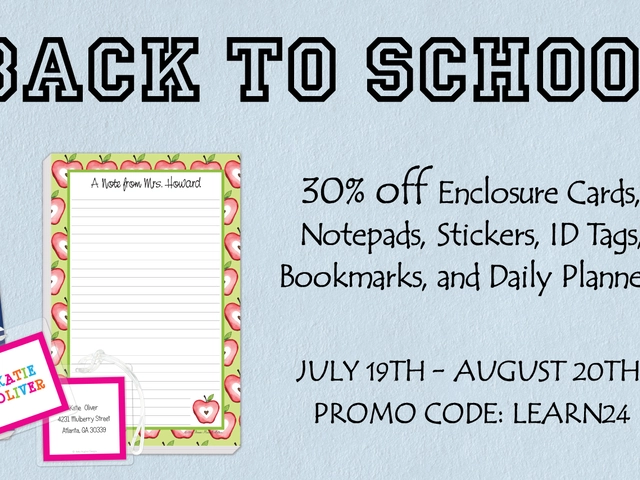 Back to School Sale! 30% Off with Promo Code