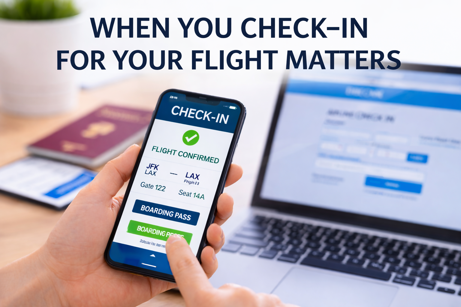 When you Check-In For Your Flight Matters