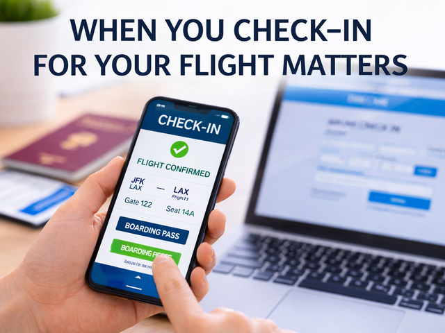 When you Check-In For Your Flight Matters
