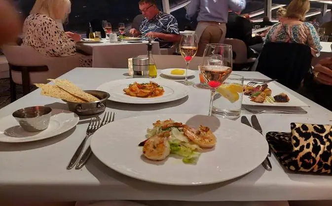 Dinner on board Norwegian Prima