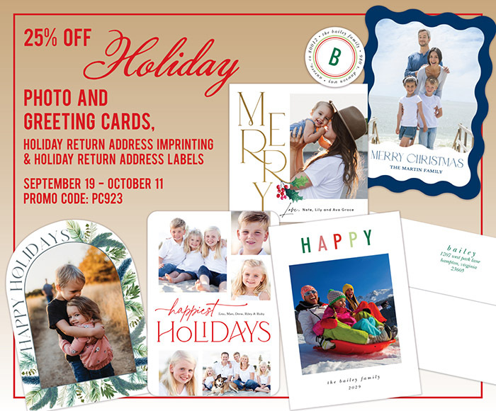 Holiday Sale - 25% Off Photo Cards & More