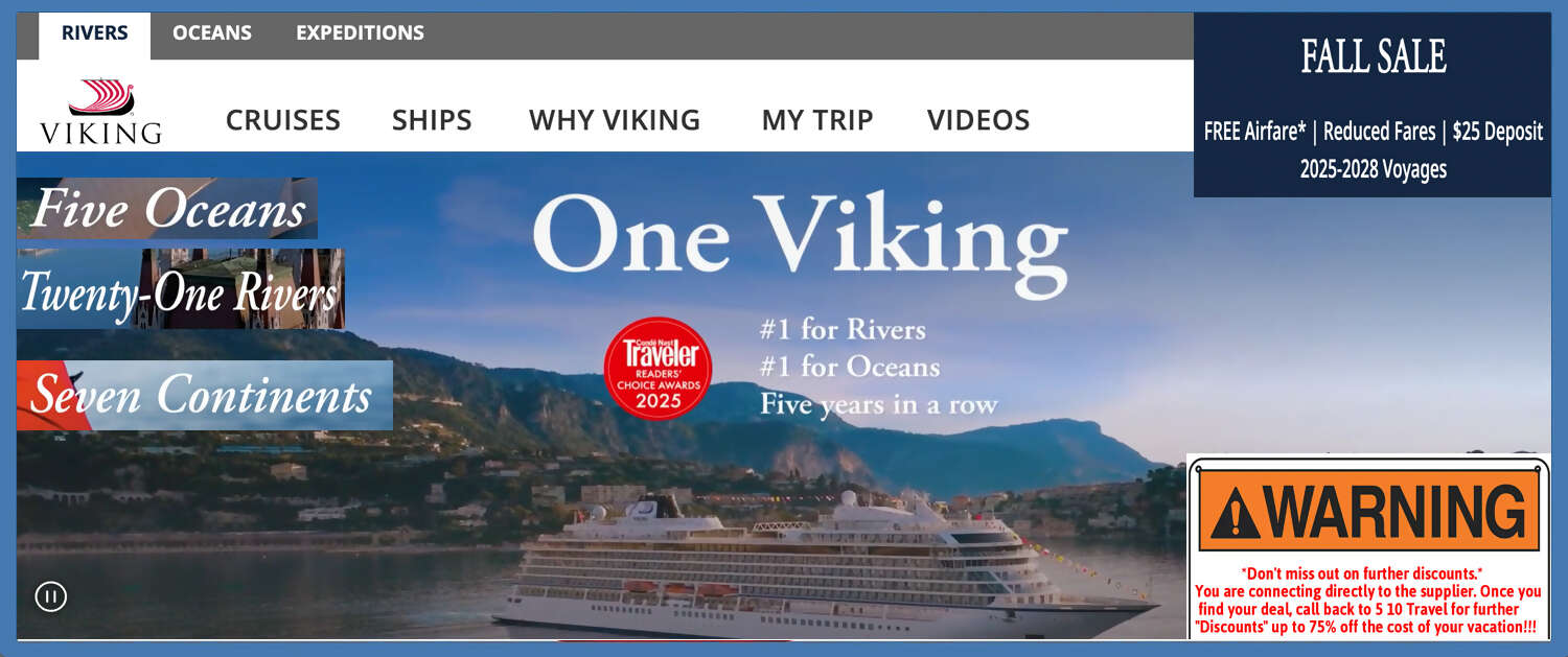 Viking Banner Ocean Cruises