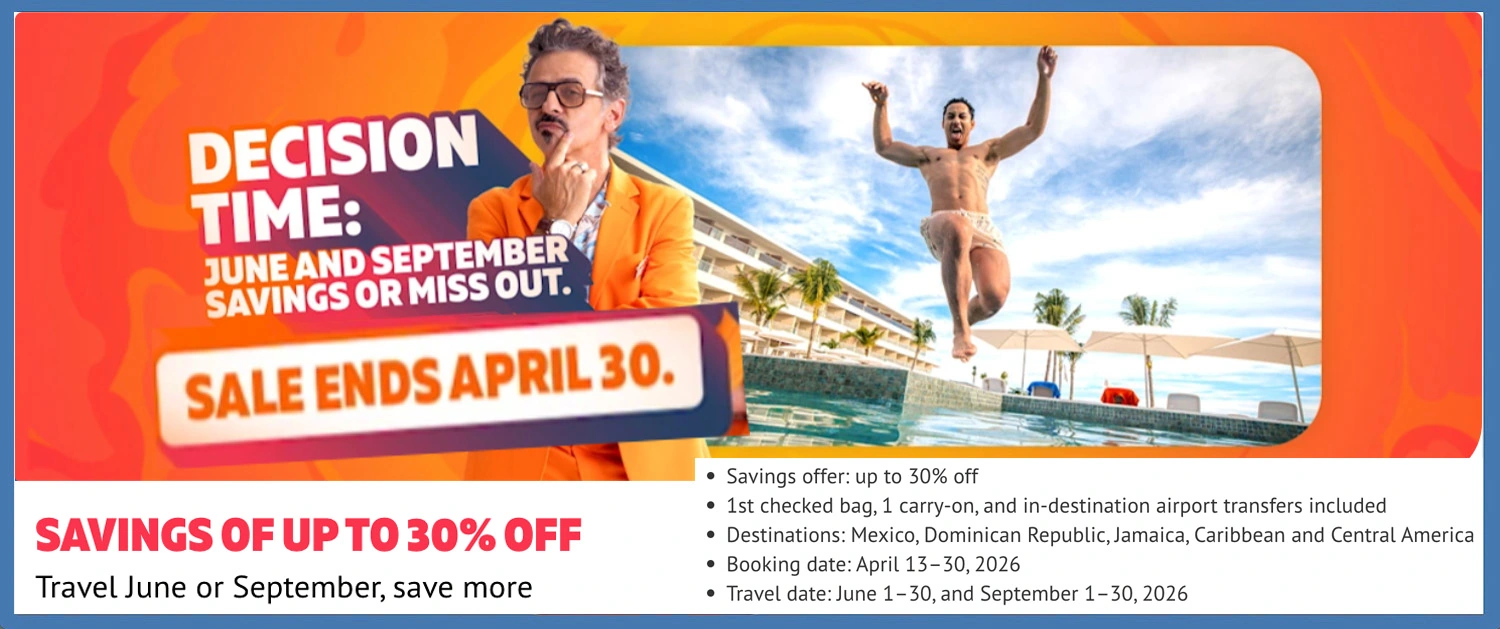 Sunwing April 30