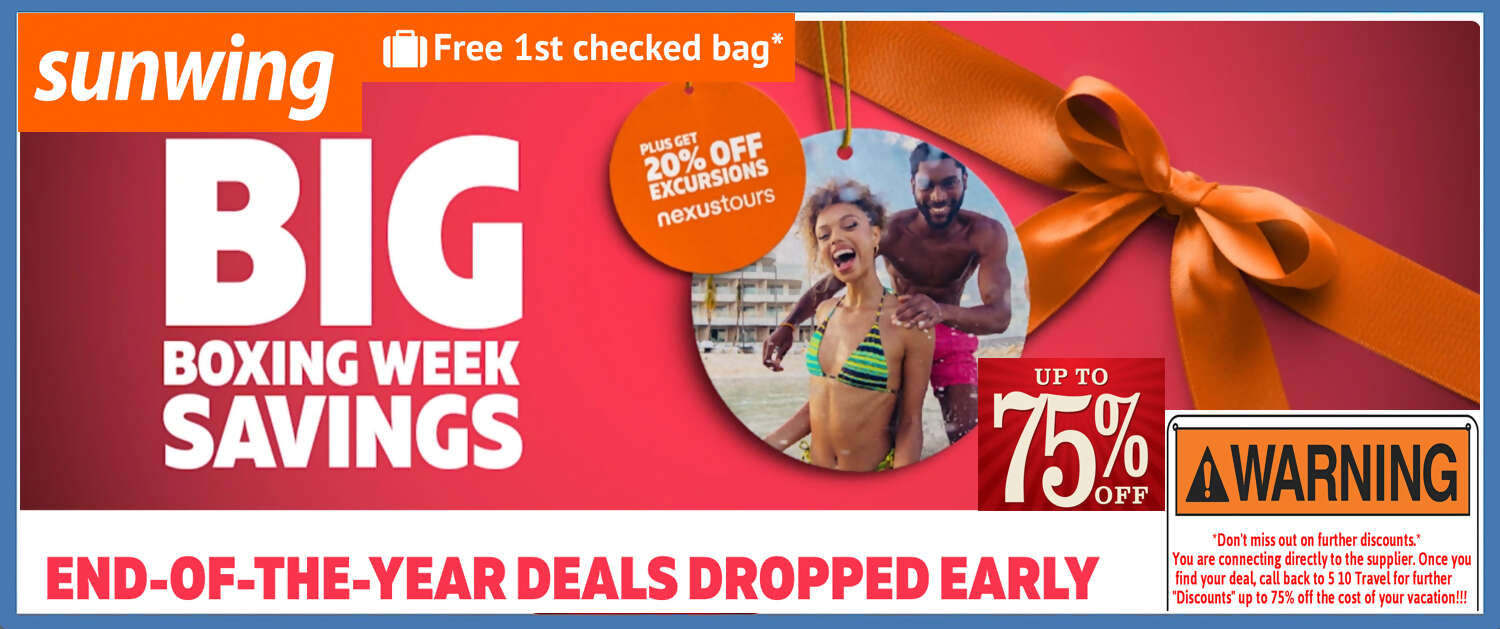 Sunwing Boxing Day