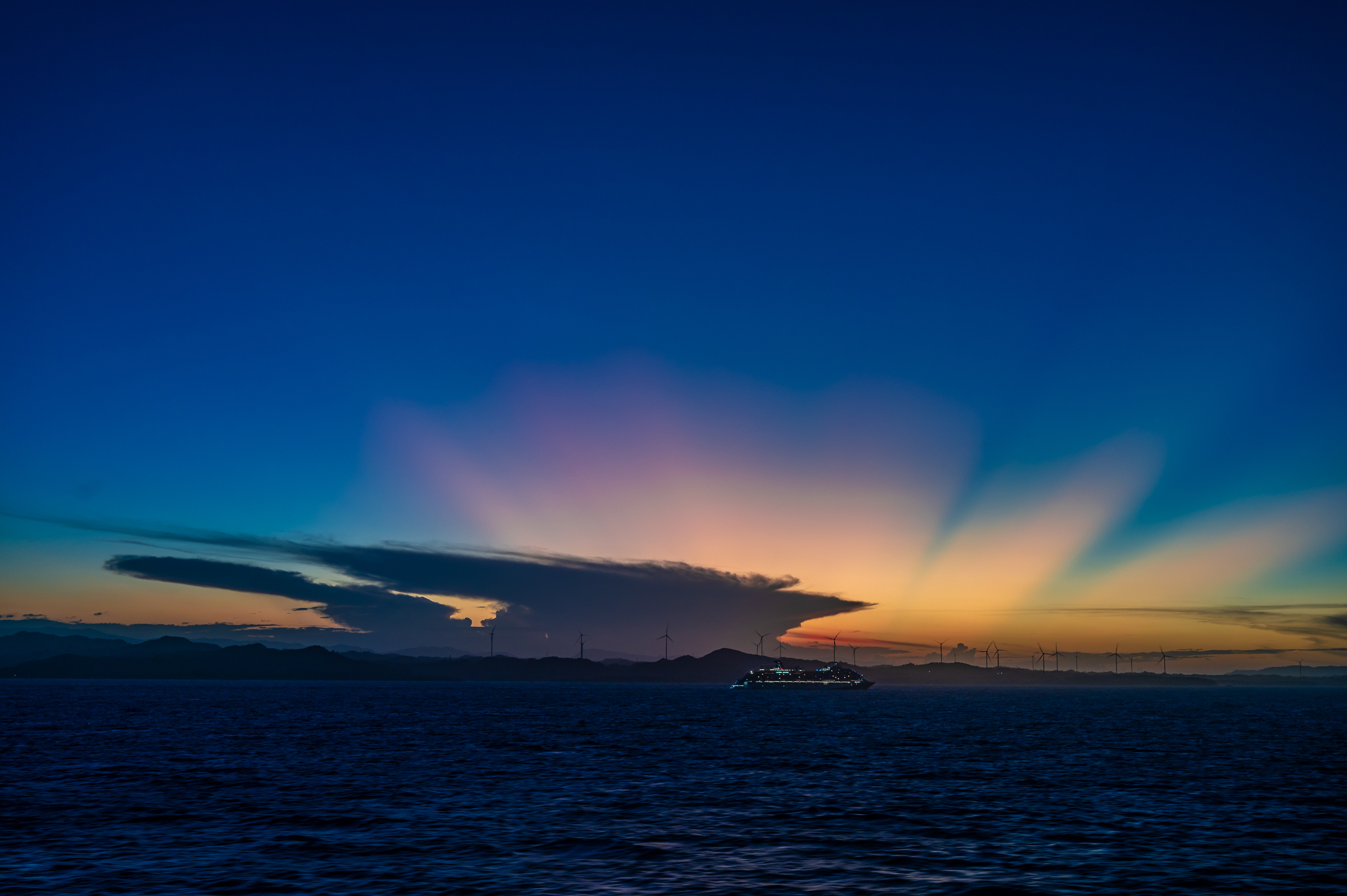 Cover photo  -  Ship at sunset