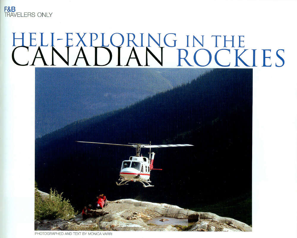 Heli Exploring in the Canadian Rockies