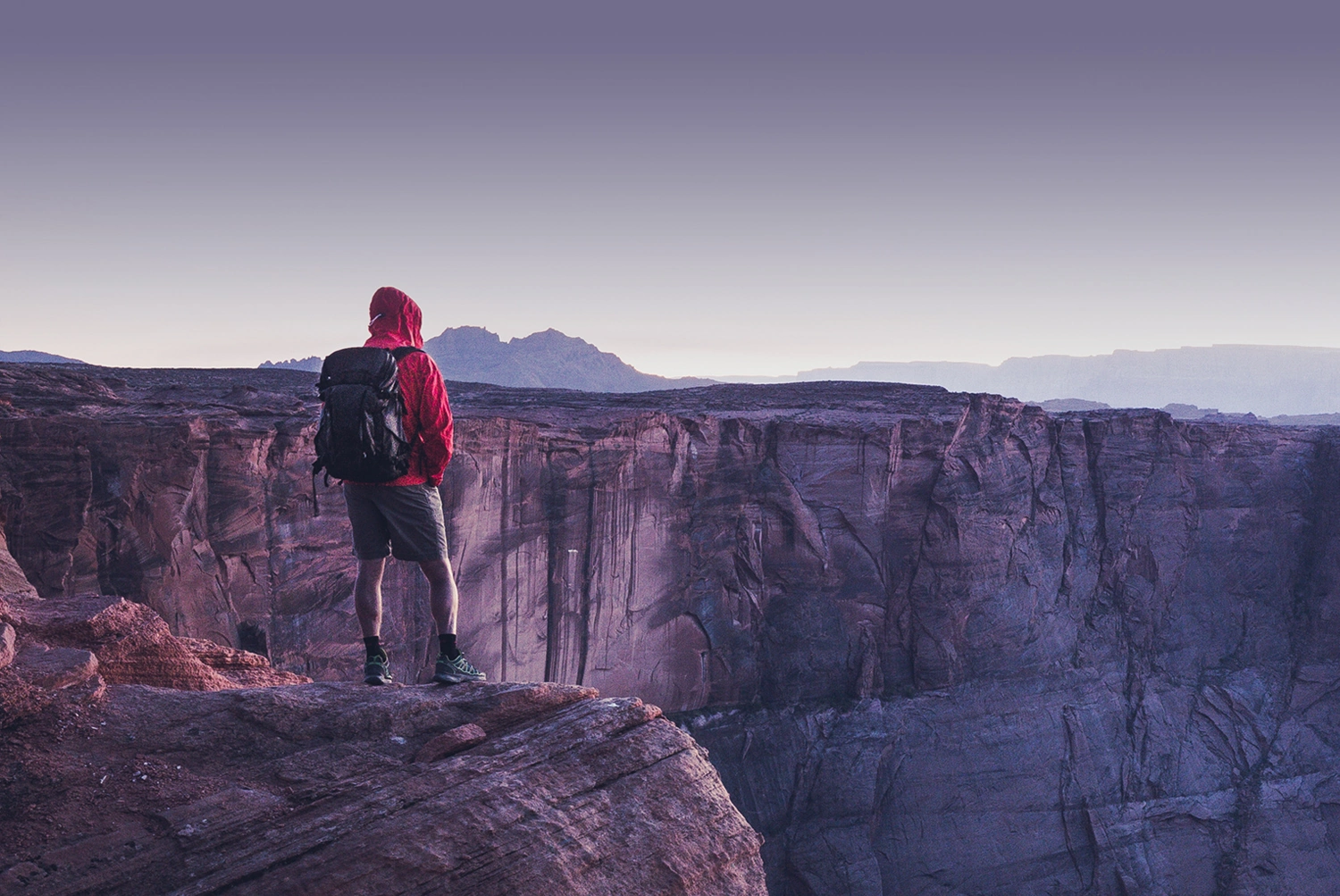 Man at Colorado Canyon