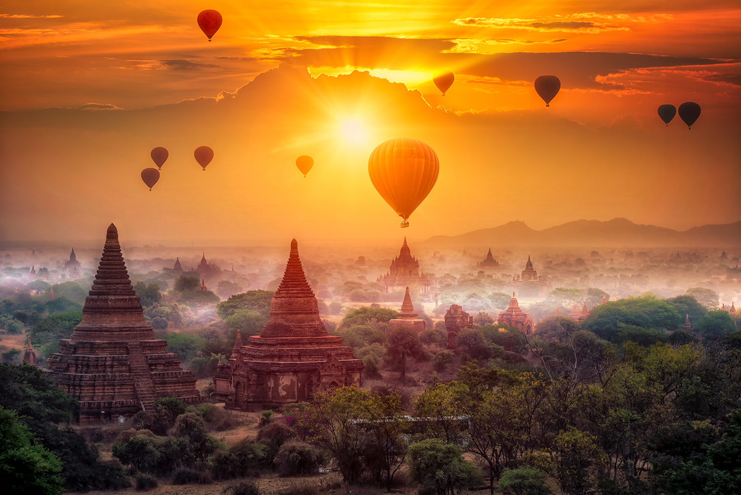 Myanmar balloons