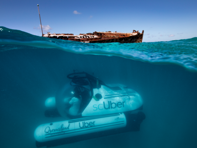 The World's First Underwater Ride Share: Now You Can Take a 'ScUber' in Australia's Great Barrier Reef