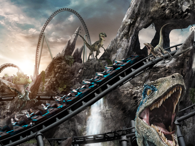 A New 'Species' of Extreme Thrill Ride: the 'VelociCoaster' Takes 'Flight' in Orlando