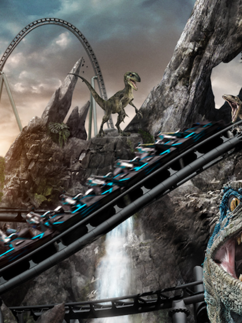 A New 'Species' of Extreme Thrill Ride: the 'VelociCoaster' Takes 'Flight' in Orlando