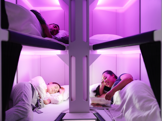 World First: Lie-Flat Sleeping Pods in Economy Class