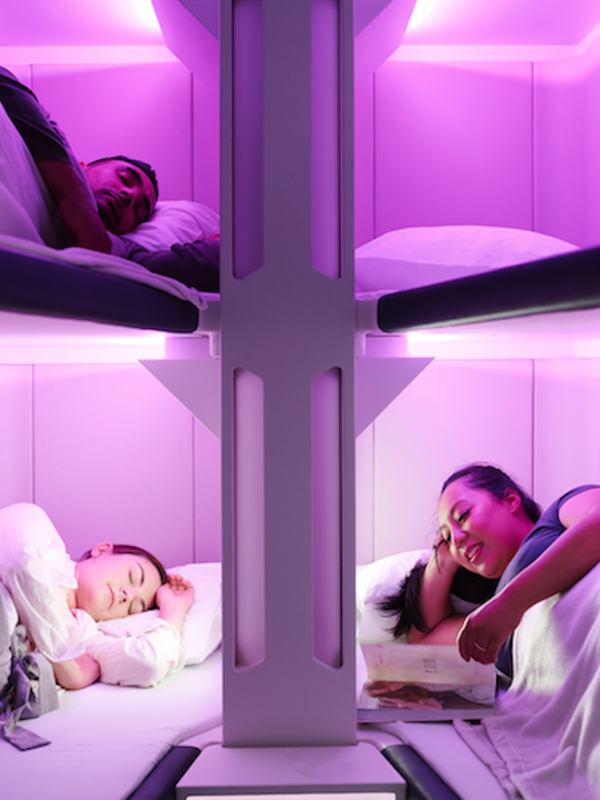 World First: Lie-Flat Sleeping Pods in Economy Class