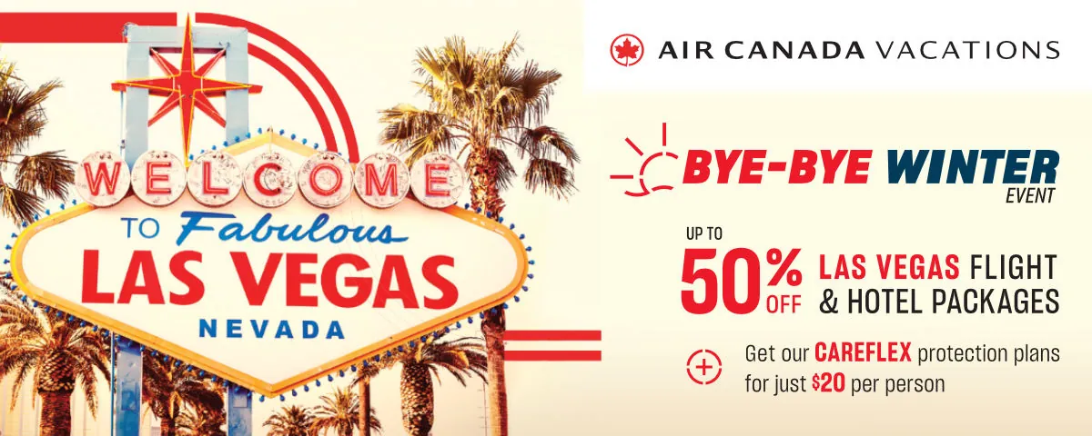 Air Canada Vacations' Bye-Bye Winter Event