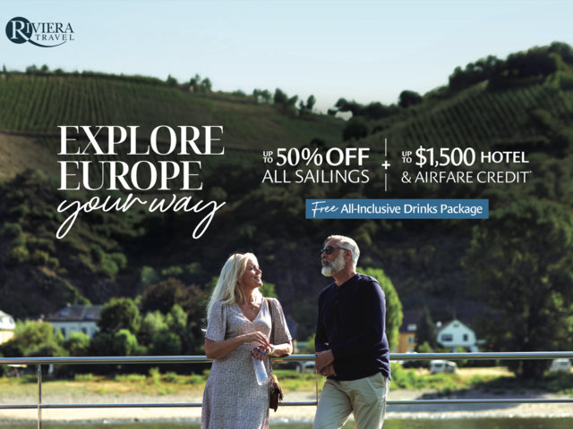 Riviera Travel Europe Sale Up to 50% Off Sailings