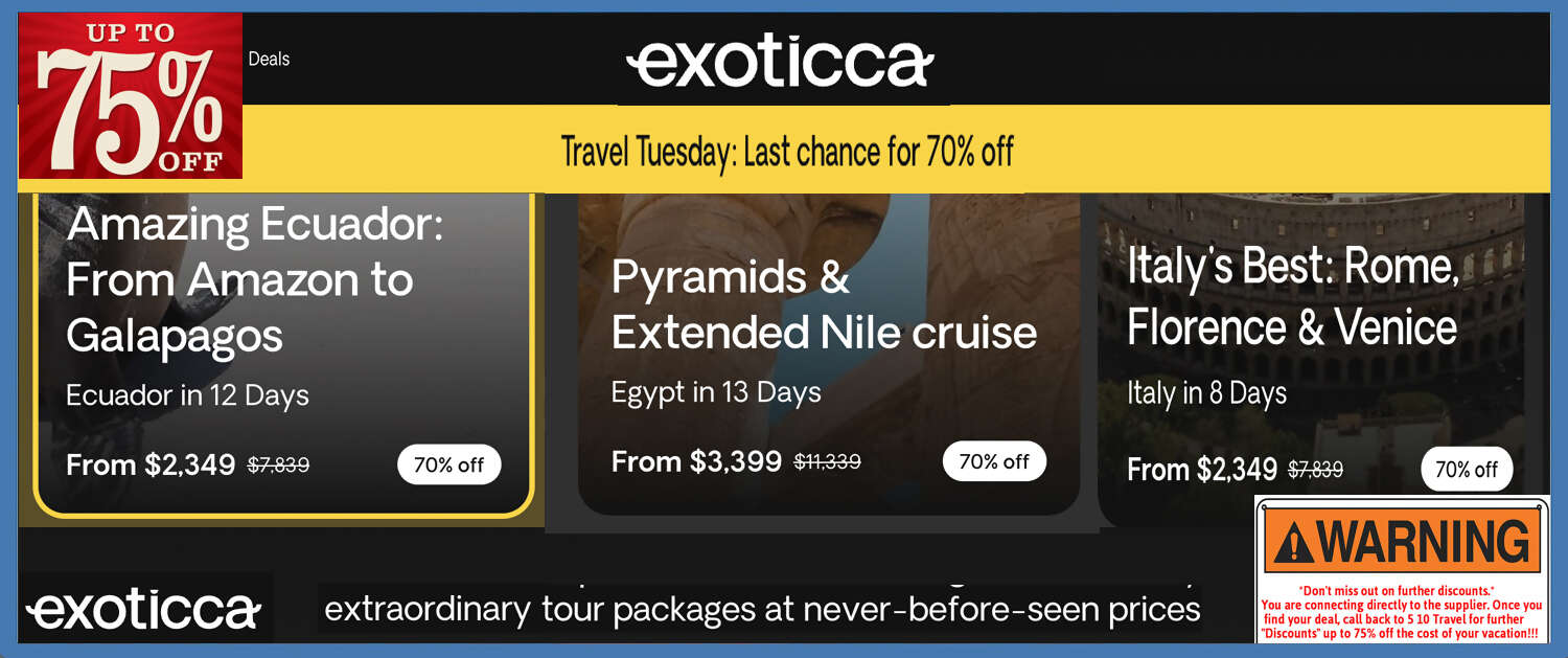 Exoticca Banner World Tours