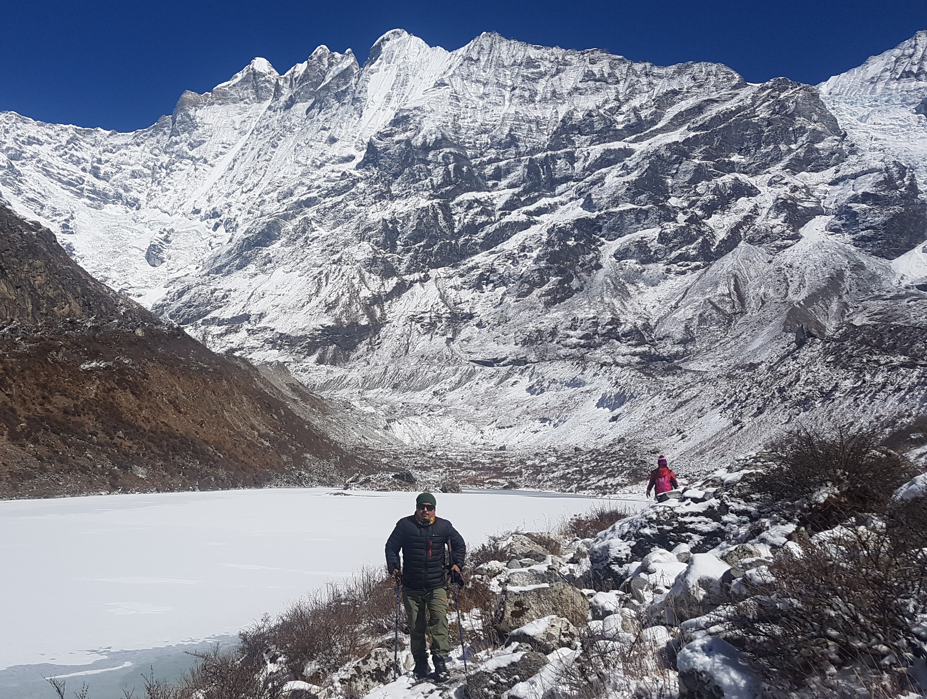 Client in Himalays Nepal