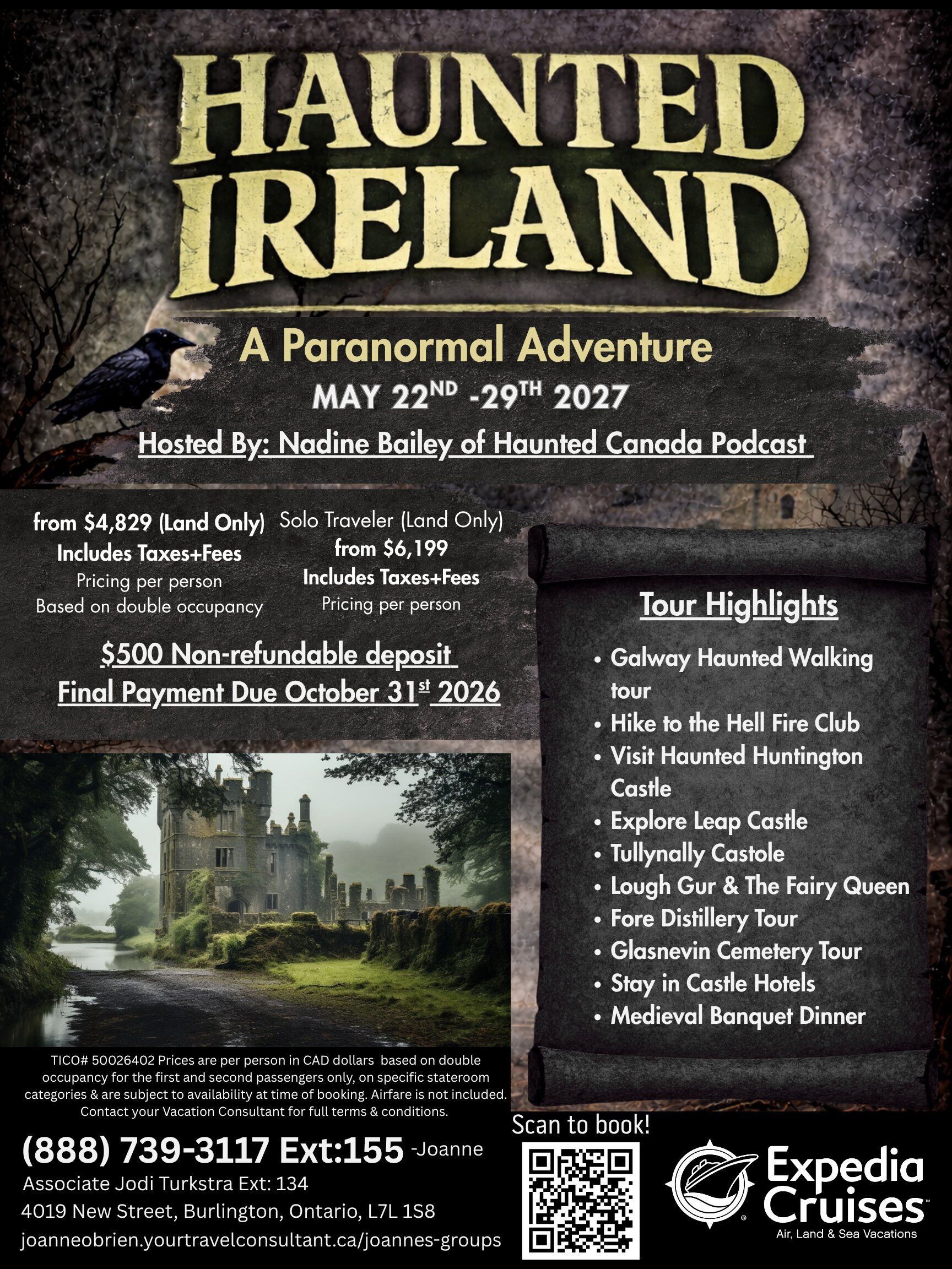 Haunted Ireland - a paranormal adventure  NEW 2027 DATE!