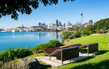 Fly to Auckland, New Zealand